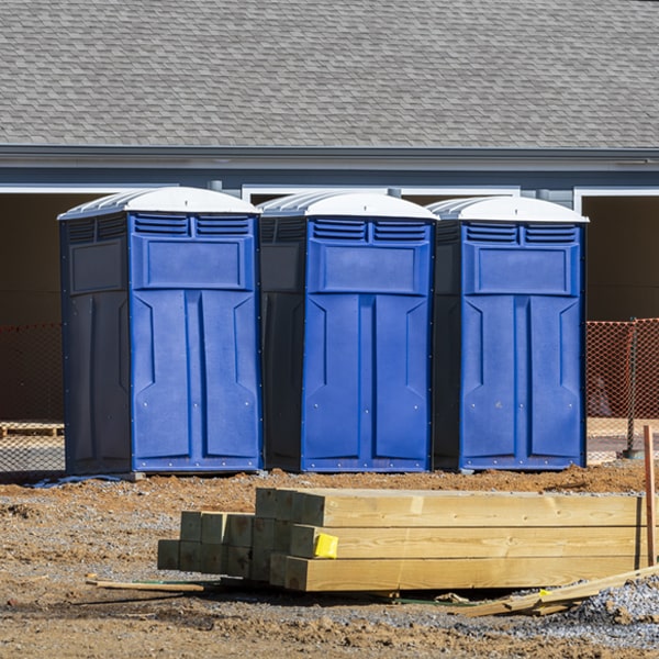 how often are the porta potties cleaned and serviced during a rental period in Fairview NJ